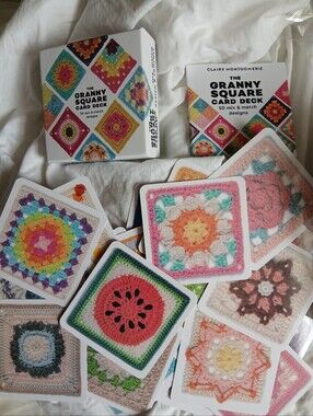 The Granny Square Card Deck by Claire Montgomerie (50 Crochet Designs)
